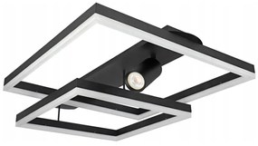 Plafoniera LED LED/38W/230V + 1xGU10/30W nera