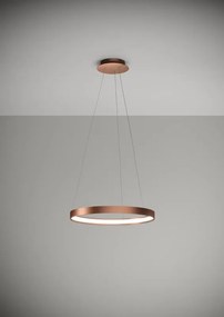 ANELLO Sforzin illuminazione Sospensione Ø55cm Rame opaco Dimmer 3000K