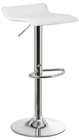 Set di sedie da bar bianca in imbottito con altezza regolabile 2 pz (altezza della seduta 63 cm) – Casa Selección