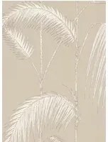 Palm Leaves - Designtapete von Cole and Son - Taupe/ Weiß