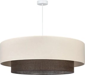 Brilagi - Lampadario LED a sospensione su cavo Stile BOHO 3x E27/15W/230V Ø 80 cm crema/marrone
