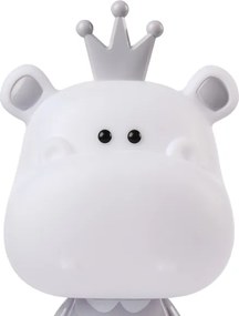 ONLI - Lampada notturna dimmerabile per bambini PUPPIES LED/3W/230V 25 cm ippopotamo/grigio