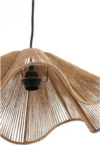 Lampada a sospensione in colore naturale con paralume in juta ø 48 cm Fodara - Light &amp; Living