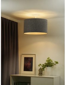 Duolla - Lampadario a plafone ROLLER ECO RECYCLING 1xE27/15W/230V diametro 45 cm grigio