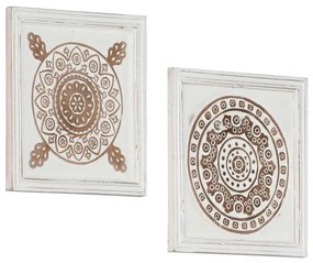 Pannelli Murali Intagliati 2 Pz İn Mdf 40x40x1,5 Cm /