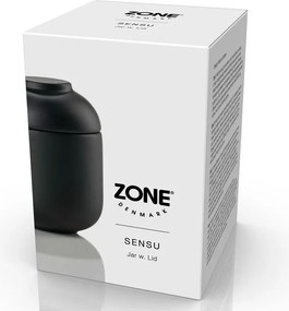 Organizer da bagno nero in gres per dischetti di cotone Sensu – Zone