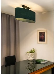 Duolla - Lampadario a plafone OVAL 2xE27/15W/230V verde