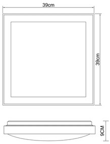 Globo 41764-24Q - Plafoniera LED BRUNO LED/24W/230V 3000/4500/6000K
