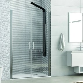 Nicchia doccia due battenti 80-85cm finitura cromo | KS2800 Saloon - KAMALU