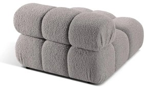 Modulo divano grigio chiaro in tessuto bouclé (parte centrale) Bellis - Micadoni Home