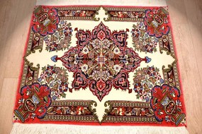 Ghom Tappeto 80 x 70 (Iran) Annodato A Mano