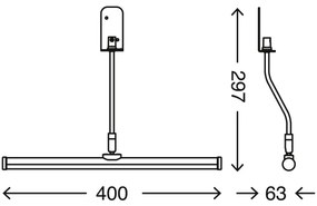 Briloner 2058-018 - LED illuminazione bagno SPLASH LED/5,5W/230V IP23