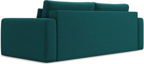 Divano turchese allungabile/con contenitore con rivestimento in velluto 238 cm Kapua – Makamii