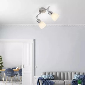 JUST LIGHT. 11952-55 - Faretto KARO 2xE14/40W/230V cromo opaco