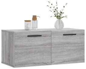 Mobile a parete grigio sonoma 80x36,5x35cm in legno multistrato