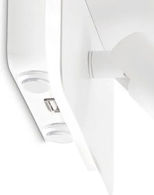 Ideal Lux - Faretto da parete LED PIANO LED/10W/230V CRI 90 USB bianco