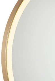 Specchio da bagno oro 70 cm con LED con dimmer tattile - Miral