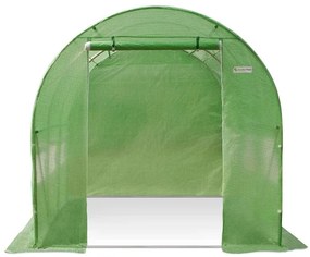 Serra a tunnel verde 2x4m Garden Point struttura di metallo