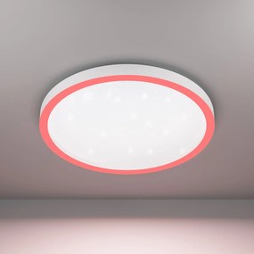 Plafoniera Moderna Montemorelos-Z Alluminio Bianco Luce Led Integrato 34,5W