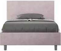 Letto Singolo rivestito in Microfibra - ADELE Colore: Glicine, Dimensione Rete: 100x190, Tipologia Letto: Con Rete