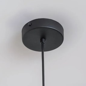 Lampada a sospensione su cavo ETNA II 1xE27/15W/230V Ø 25 cm nera