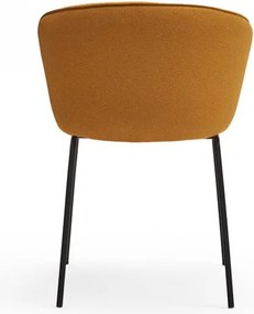 Set di sedie da pranzo color senape in imbottito 2 pz Add – Teulat