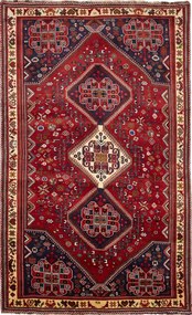 Shiraz Tappeto persiano 180x290 Rosso (Iran) Annodato A Mano