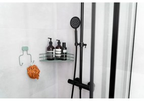 Mensola angolare verde autoportante in metallo per il bagno Grena - Compactor
