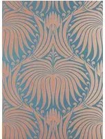 Farrow & Ball Carta da parati Lotus - Blue/ Copper