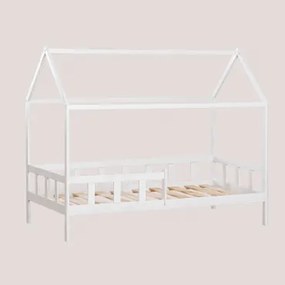 Letto per Bambini in legno per materasso 90 cm Kelly Bianco Legno & - Sklum