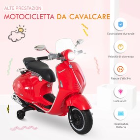 Piaggio Vespa 946 Elettrica 12V per Bambini Rossa...