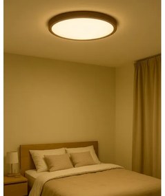 Plafoniera da soffitto LED/32W/230V 3000/4000/6500K diam. 40 cm marrone