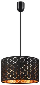 Lampada a sospensione con cavo ULLE 1xE27/15W/230V, nera