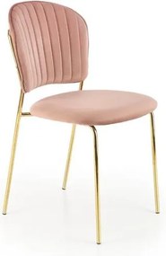Sedia K499 velluto rosa