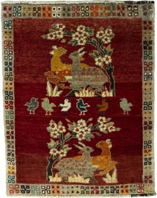 Gabbeh Tappeto persiano 90 x 70 (Iran) Annodato A Mano