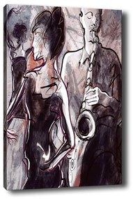 Pittura Jazz, 40 x 60 cm Jazz Night - Tablo Center
