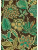 Arte International Carta da parati Fioria Antichi - Emerald