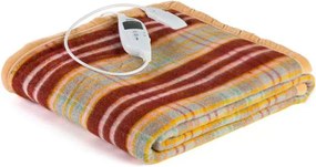 Coperta Elettrica Elettrocoperta Matrimoniale in Misto Lana Scozzese...