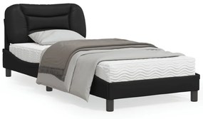 Giroletto con luci led nero 90x200 cm in similpelle