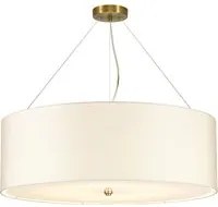 Lampadario Contemporaneo Pearce Acciaio Ottone Antico 7 Luci E27