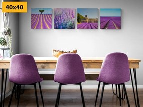 Set di quadri – Campo di lavanda