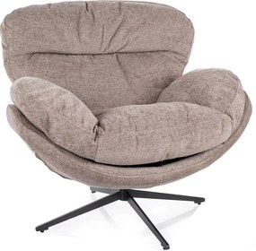 Poltrona Florence Raven – beige scuro / nero opaco