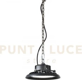 Lampada led high-bay avatar nera 100w 15000lm 4000k ip65 25,8x14,6cm