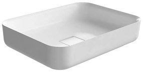 Antonio Lupi Design Bolomood54 Lavabo Rettangolare 54x40 Cm In Flumood Bianco Lucido