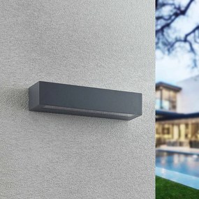 Arcchio Miraz applique LED esterni, grigio scuro