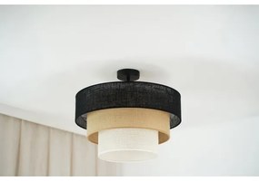 Brilagi -Lampadario a plafone ASPEN LUNETA 1xE27/15W/230V diametro 45 nero/beige/color crema
