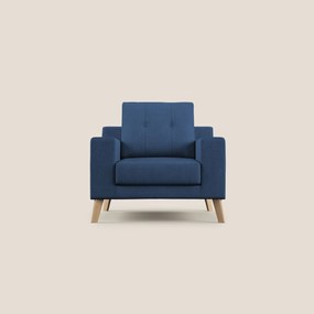 Danish poltroncina in tessuto morbido impermeabile T02 blu