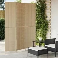 Divisorio per Ambienti a 3 Pannelli Beige in Polyrattancod mxl 109900