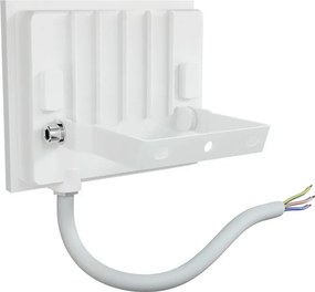 Faro LED 20W IP65 in Alluminio Bianco con OSRAM chip LED Colore Bianco Caldo 3.000K