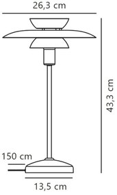 Nordlux - Lampada da tavolo CARMEN 1xE14/25W/230V nero